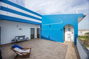 Terrace/patio - Apartment 'Cabo de Sagres -2 bedroom apartment' with Sea View, Terrace & Wi-Fi (Sagres)