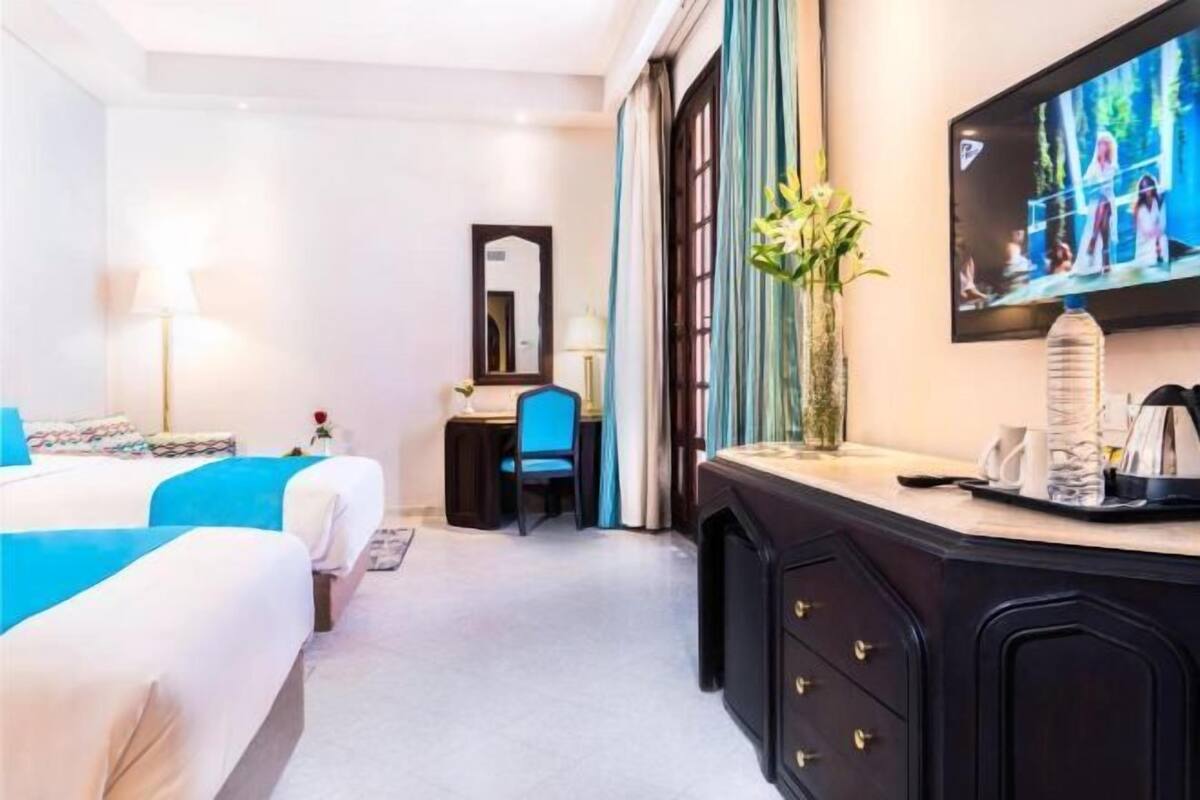 1 slaapkamer, een minibar, een kluis op de kamer, een bureau
