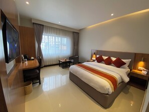 Deluxe-Doppelzimmer | Bügeleisen/Bügelbrett, kostenloses WLAN