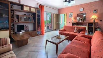 Fernseher, Kamin