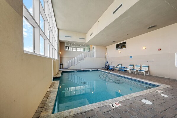 Indoor pool, a heated pool