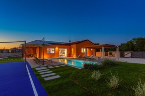 A heated pool