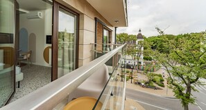 Deluxe Studio Suite | Balcony view - Baltic-Apartments - Apartamenty Kormoran (Swinoujscie)