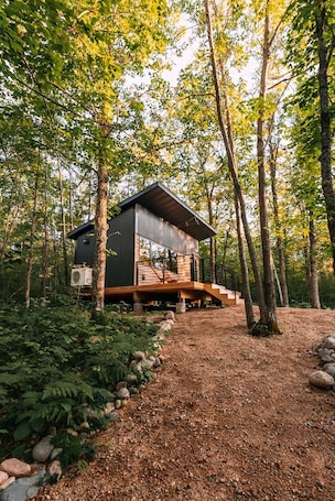 Property grounds. Northwoods Tiny Cabin Nord Near Itasca State Park