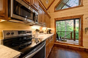 Oven, stovetop, dishwasher, toaster
