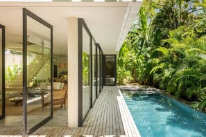 Outdoor pool - Casa Areca, 4 bed/4.5 bath World Renowned Design Villa, Pool, Rooftop, 24/7Guard (Tulum)