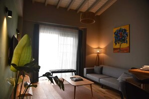 Panoramic-Suite | 1 Schlafzimmer, hochwertige Bettwaren, Schreibtisch