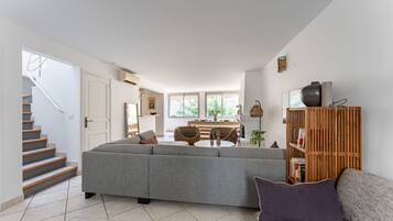 Télévision, cheminée