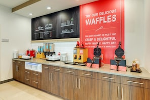 Free daily buffet breakfast