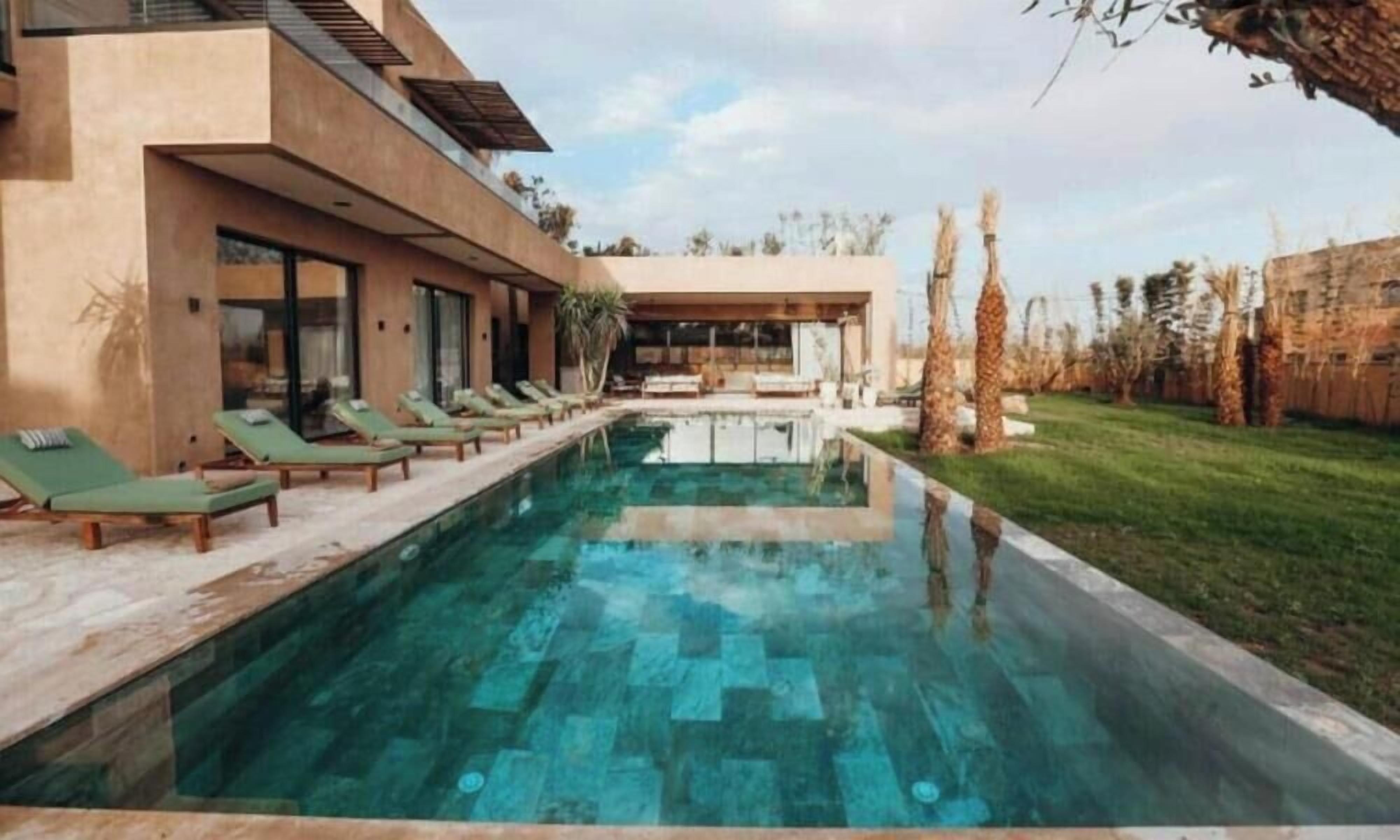 A heated pool