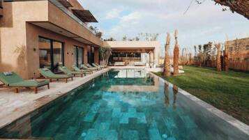 A heated pool