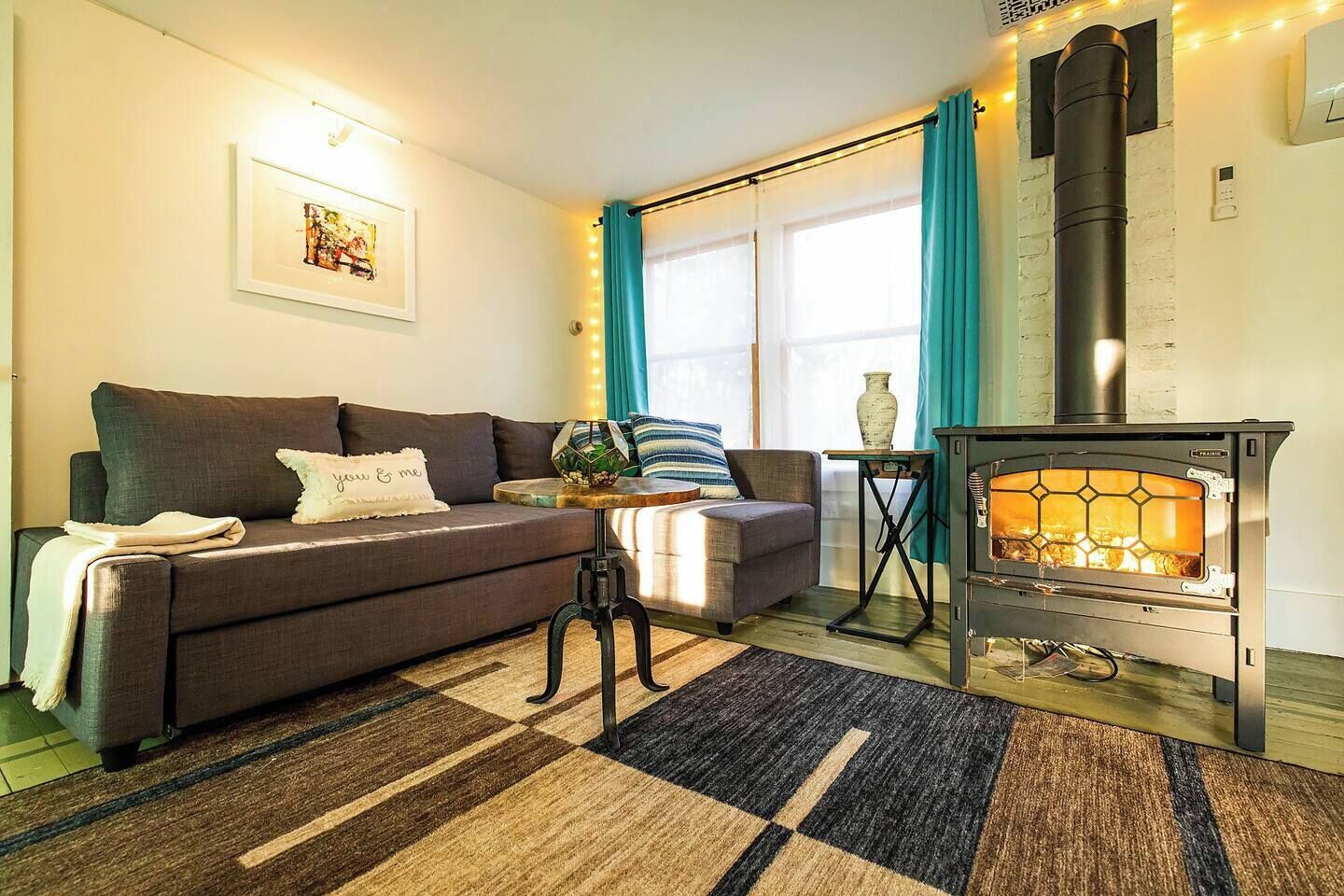 Fireplace, books