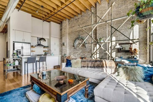 The Blue Goat || side by side vintage feel apts