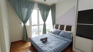 2 slaapkamers, een strijkplank/strijkijzer