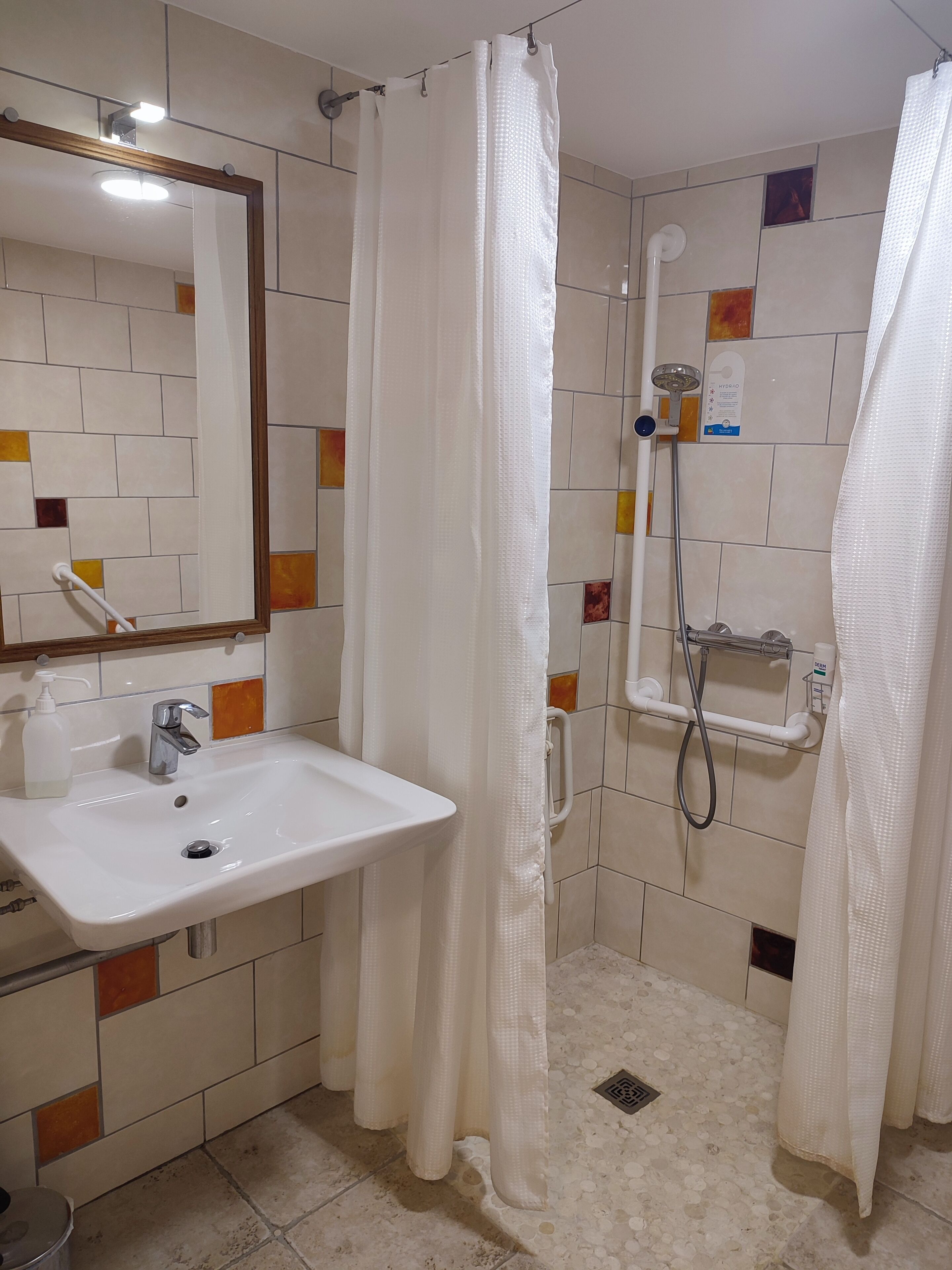 Habitación doble, accesible para personas con discapacidad | Baño | Artículos de higiene personal gratuitos y toallas