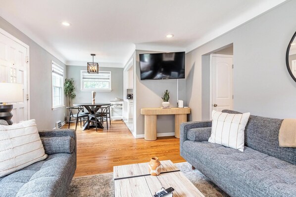 TV, table football, streaming services, offices