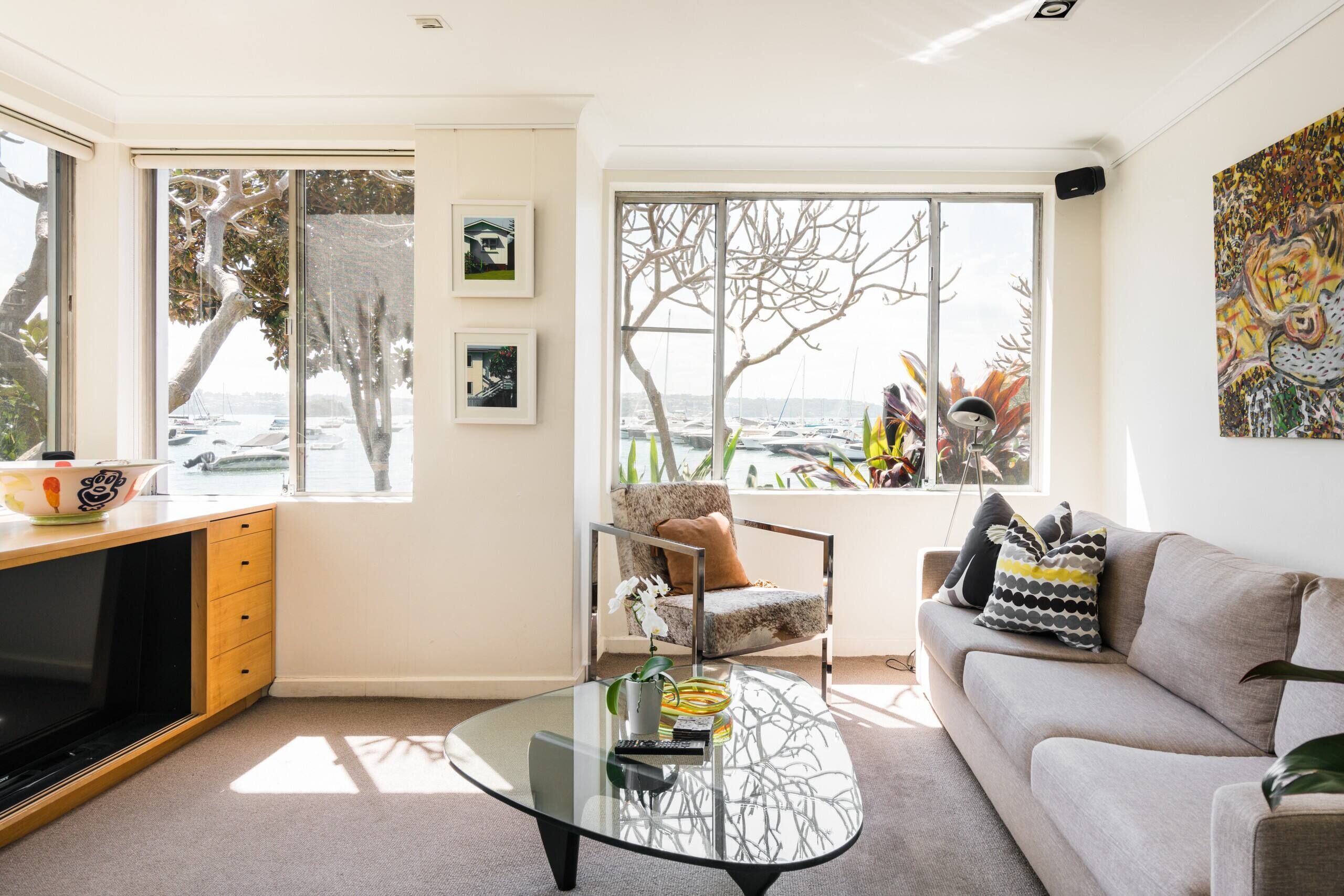 Waterfront Apartment Brimming with Inspirational Artwork