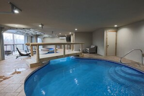 Indoor pool, a heated pool