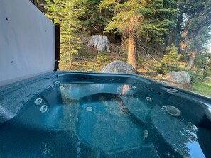 Outdoor spa tub - Olympic Valley Retreat / Private Hot Tub / EV Charging (Placer County)