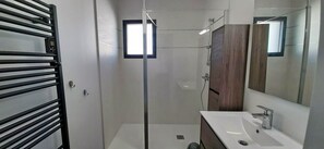 Shower, hair dryer