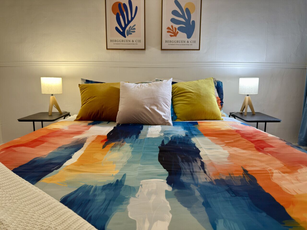 Een strijkplank/strijkijzer, gratis wifi