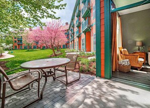 Outdoor dining - Heated Pool Hot Tubs Sauna Gym Patio Mtn Front Appalachian @ Mtn Creek #118 (Vernon)