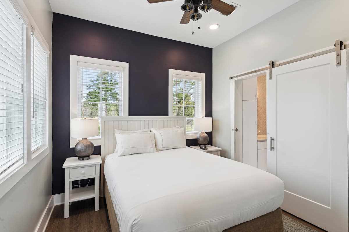 Pillow-top beds, desk, laptop workspace, iron/ironing board