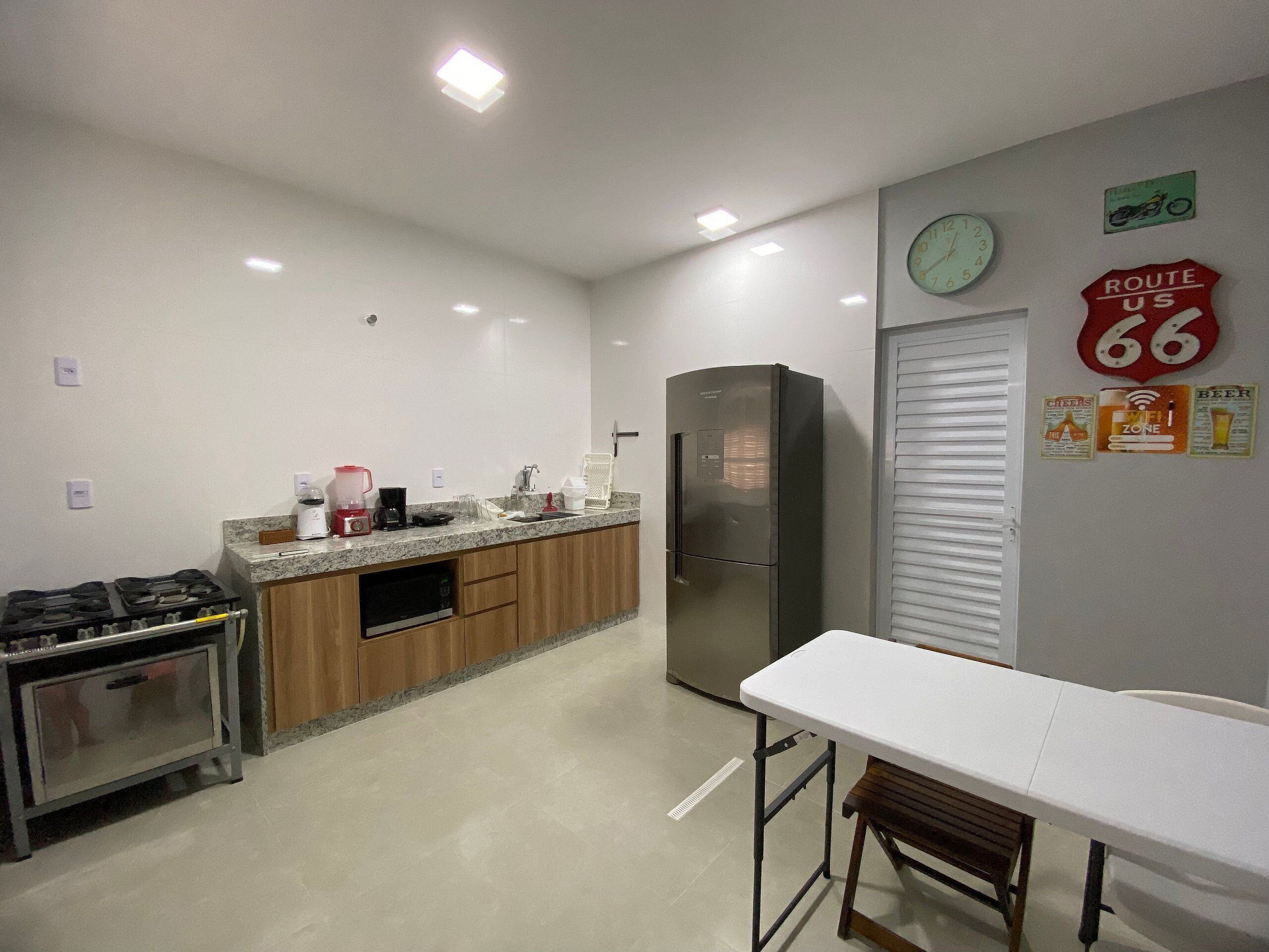 Villa | Private kitchen | Full-size fridge, microwave, oven, stovetop