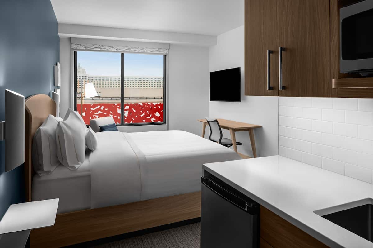 1 chambre, literie hypoallergénique, coffre-fort