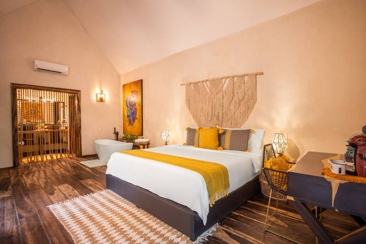 Villa Deluxe - 1 kingsize-säng - privat pool | 1 sovrum, sängtillbehör av högsta kvalitet och duntäcken