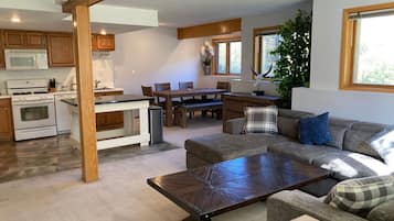 Televisión y chimenea