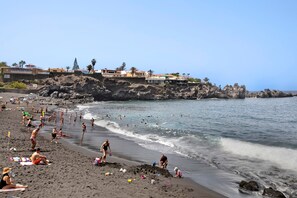 En la playa 