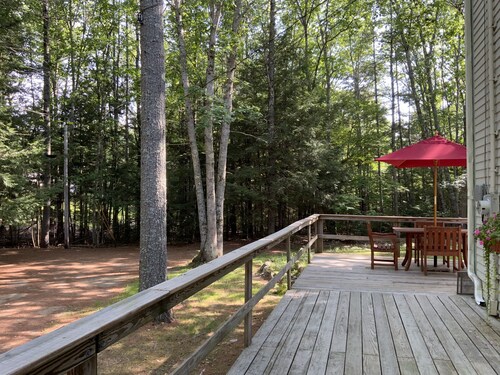 Cozy cottage in woodland setting near to hiking biking and lakes