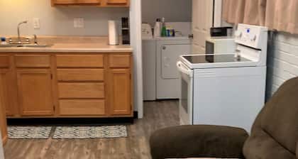 Entire apartment with washer and dryer.