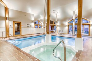 Indoor pool, a heated pool