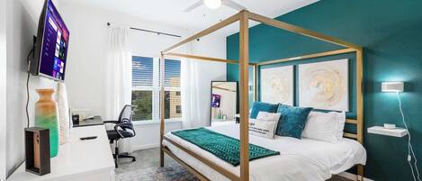 2 chambres, coffres-forts dans les chambres, bureau