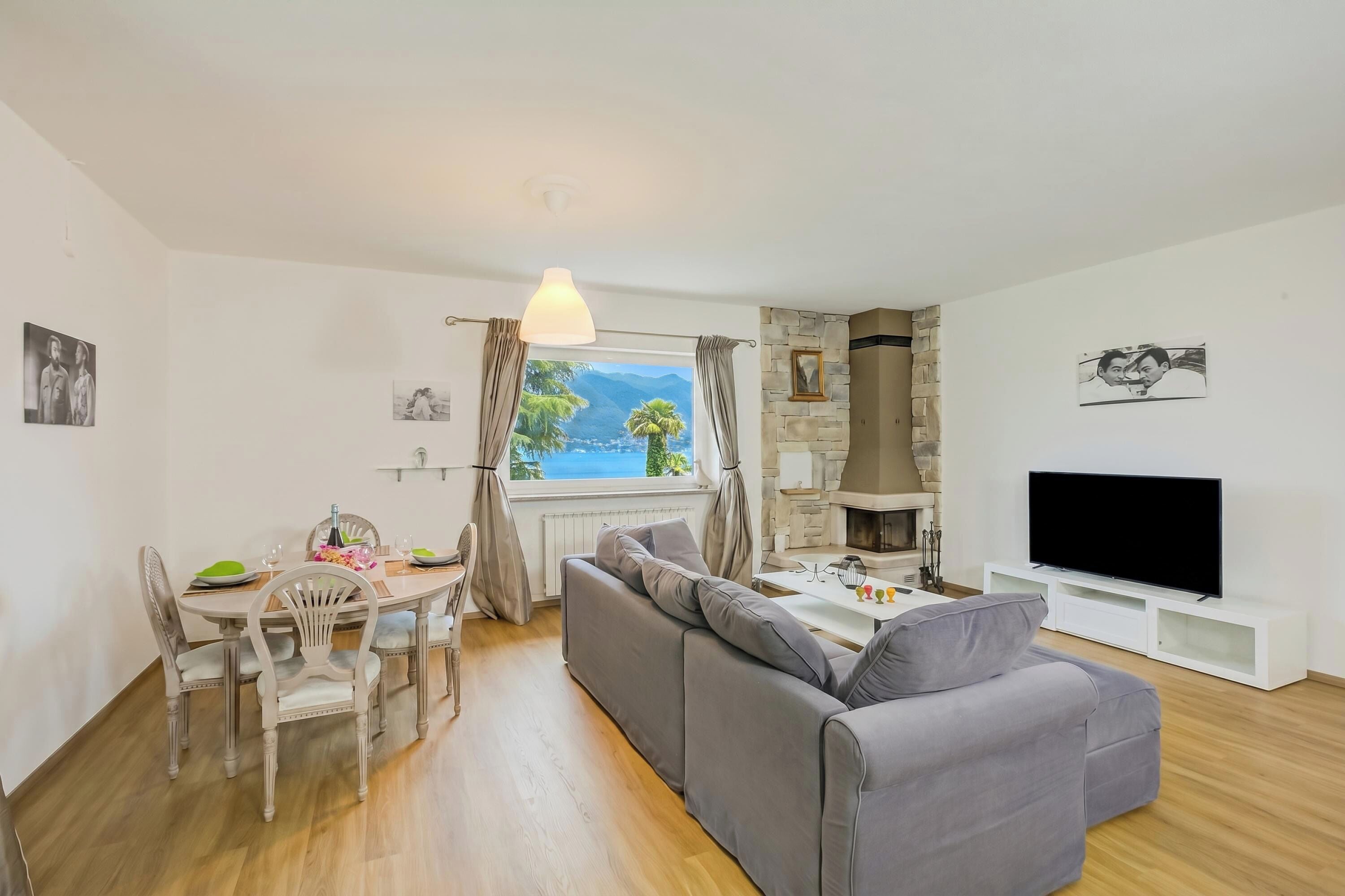 Familienvilla, Mehrere Schlafzimmer, 2 Bäder, Bergseite (Casa Francesca Garden And View) | Wohnbereich