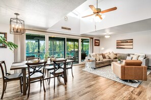 TV, fireplace, video games