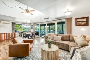 TV, fireplace, video games