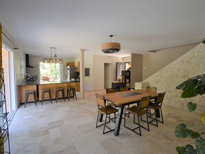 Dining - Luxurious 4-Star Villa for 6 with Private Pool near Ardèche Gorges (Labastide-de-Virac)