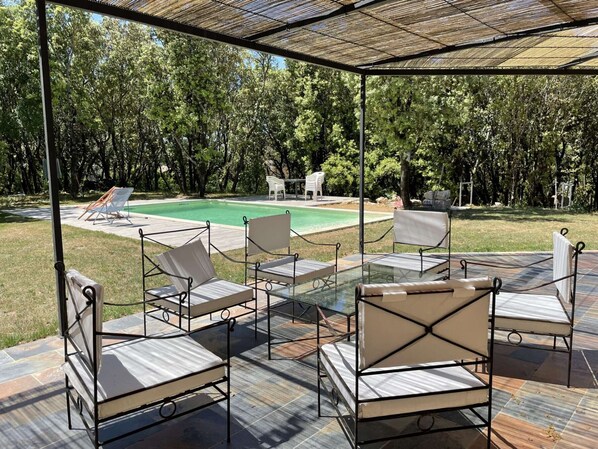 Pool - Luxurious 4-Star Villa for 6 with Private Pool near Ardèche Gorges (Labastide-de-Virac)