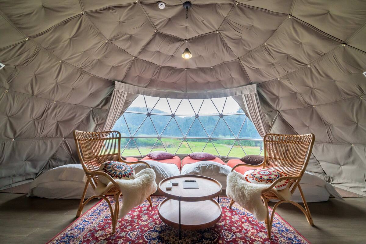 Standardzimmer, Mehrere Betten, Nichtraucher (single dome 4 beds) | Zimmersafe, WLAN, Bettwäsche
