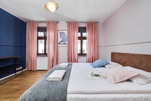 1 室のベッドルーム、アイロン / アイロン台、WiFi、ベッドシーツ