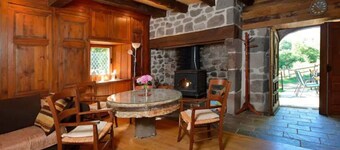 Isolated mill on river bank