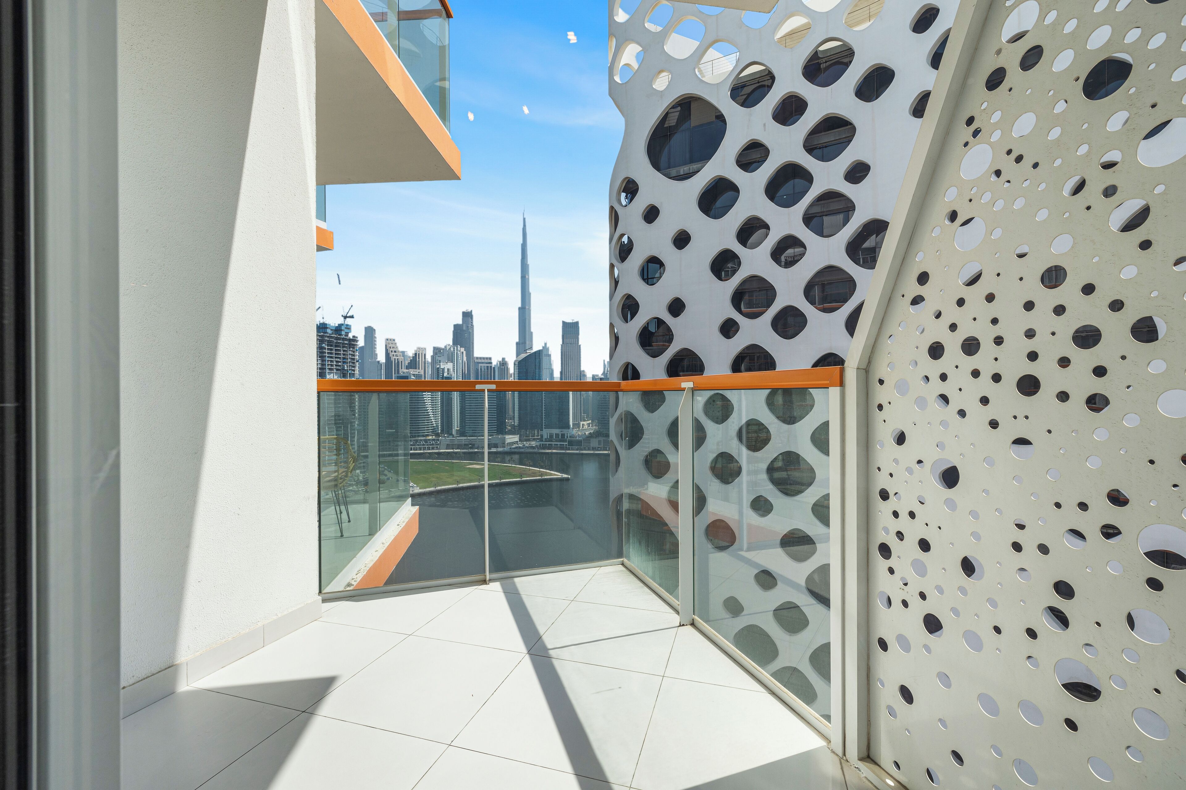 One Bedroom family apartment with Burj Khalifa View | Balcony view