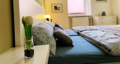 Zentrale, helle + gemütliche Ferienwohnung ( 64 qm) im EG Altbau Einfamilienhaus