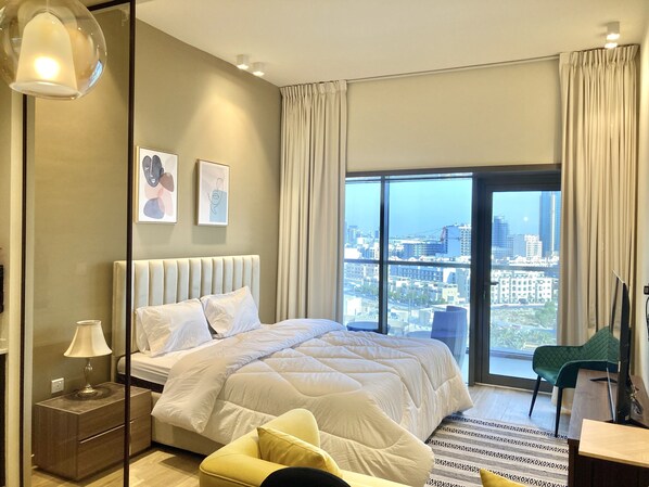 公寓 (0 Bedroom) | 1 多间卧室、床单