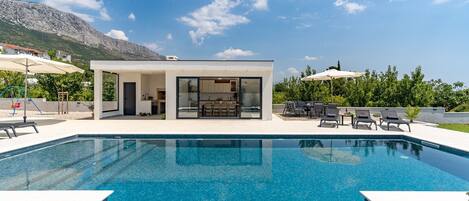 Una piscina riscaldata