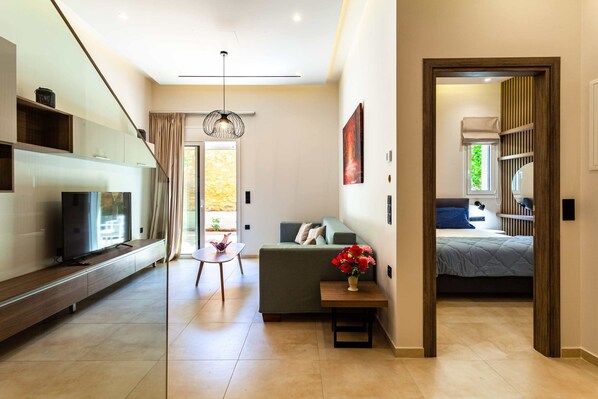 1 bedroom, desk, iron/ironing board, travel crib