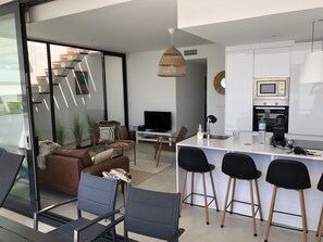 Interior - Beautiful new penthouse with large private roof terrace, 400m from the beach (Mar de Cristal)